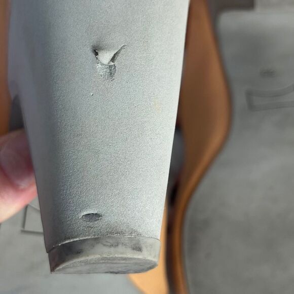 Camper Extraordinary Crafts Orange Bi-Color Leather T-Strap Heels Sz 39/9 - Picture 6 of 7